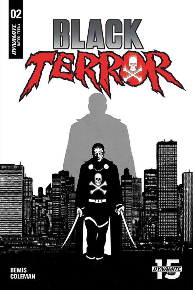 Black Terror #2 20 Copy Fornes Black & White Variant Edition