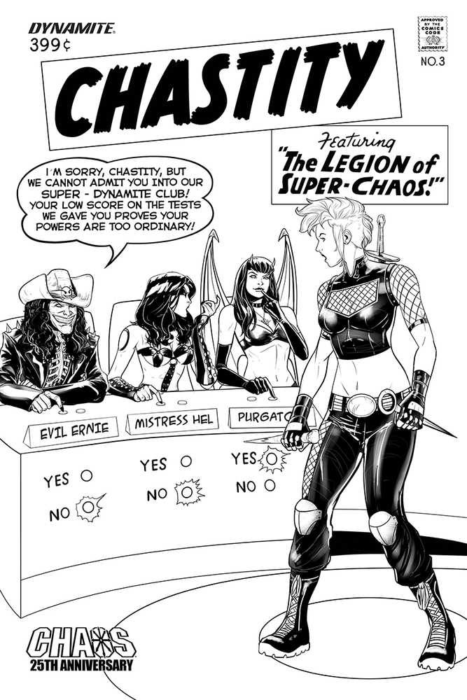 Chastity #3 10 Copy Maine Black & White Variant Edition (Mature)