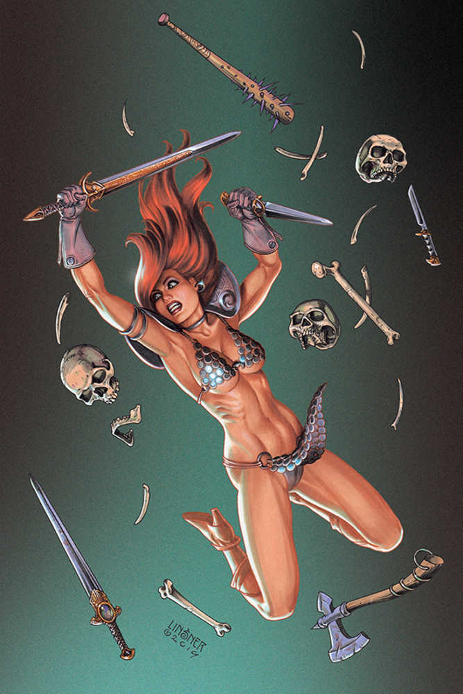 Red Sonja #10 Linsner Full Art Cover