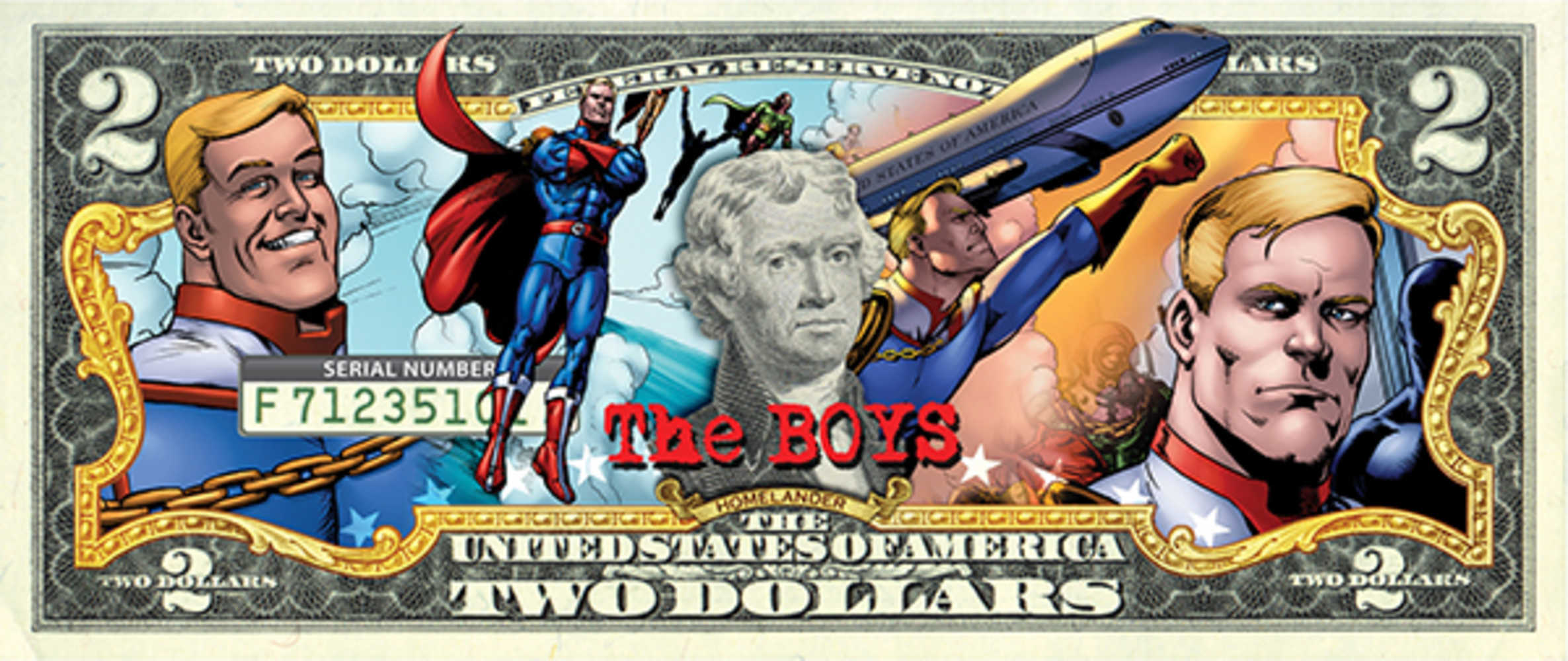 Boys Collector's Homelander Two Dollar Bill (Mature) 