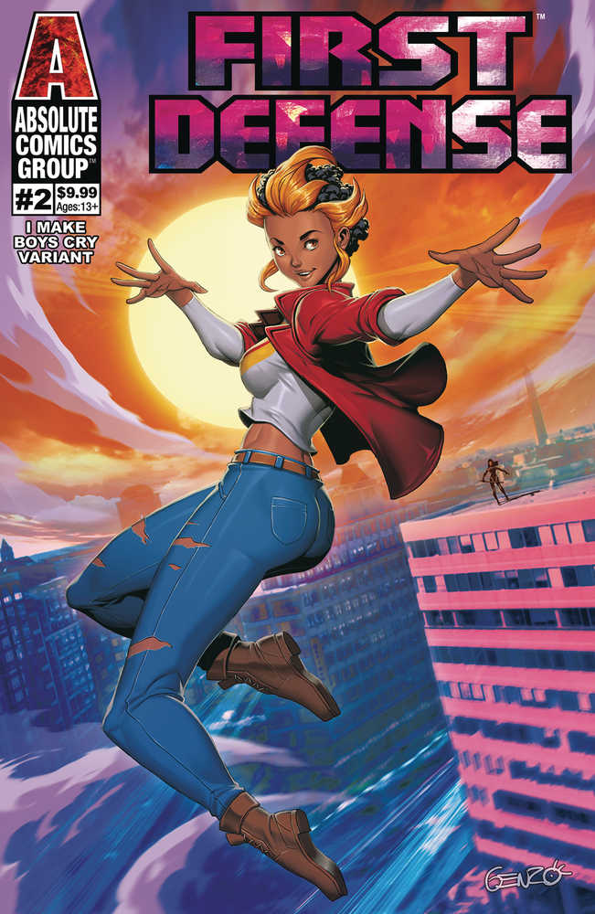 First Defense #2 Cover C Genzoman Make Boys Cry Holo Foil Logo