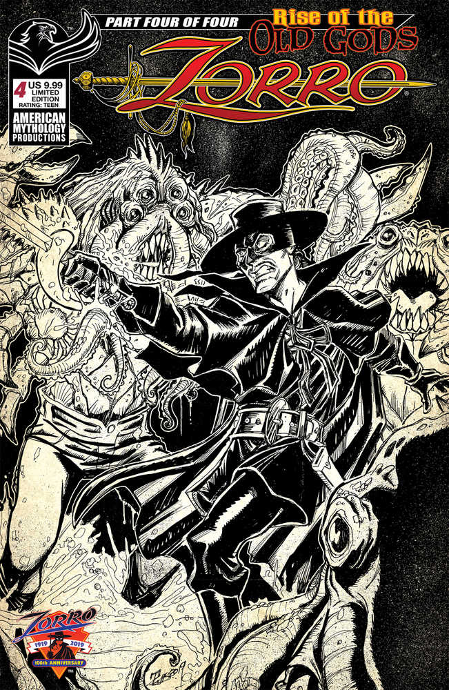 Zorro Rise Of The Old Gods #4 Cover B Limited Edition Pulp
