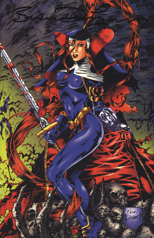 Warrior Nun 1997 #1 Commemorative Signed Variant