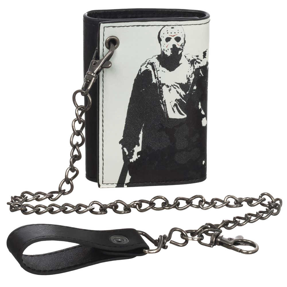 Friday The 13 Th Tri Fold Chain Wallet 