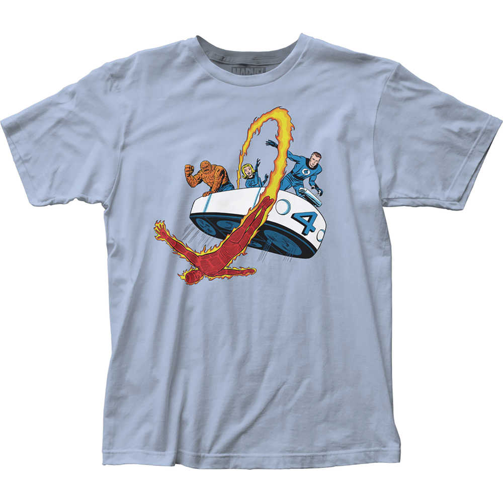 Marvel Heroes Fantastic Four Fantasticar T-Shirt SM 
