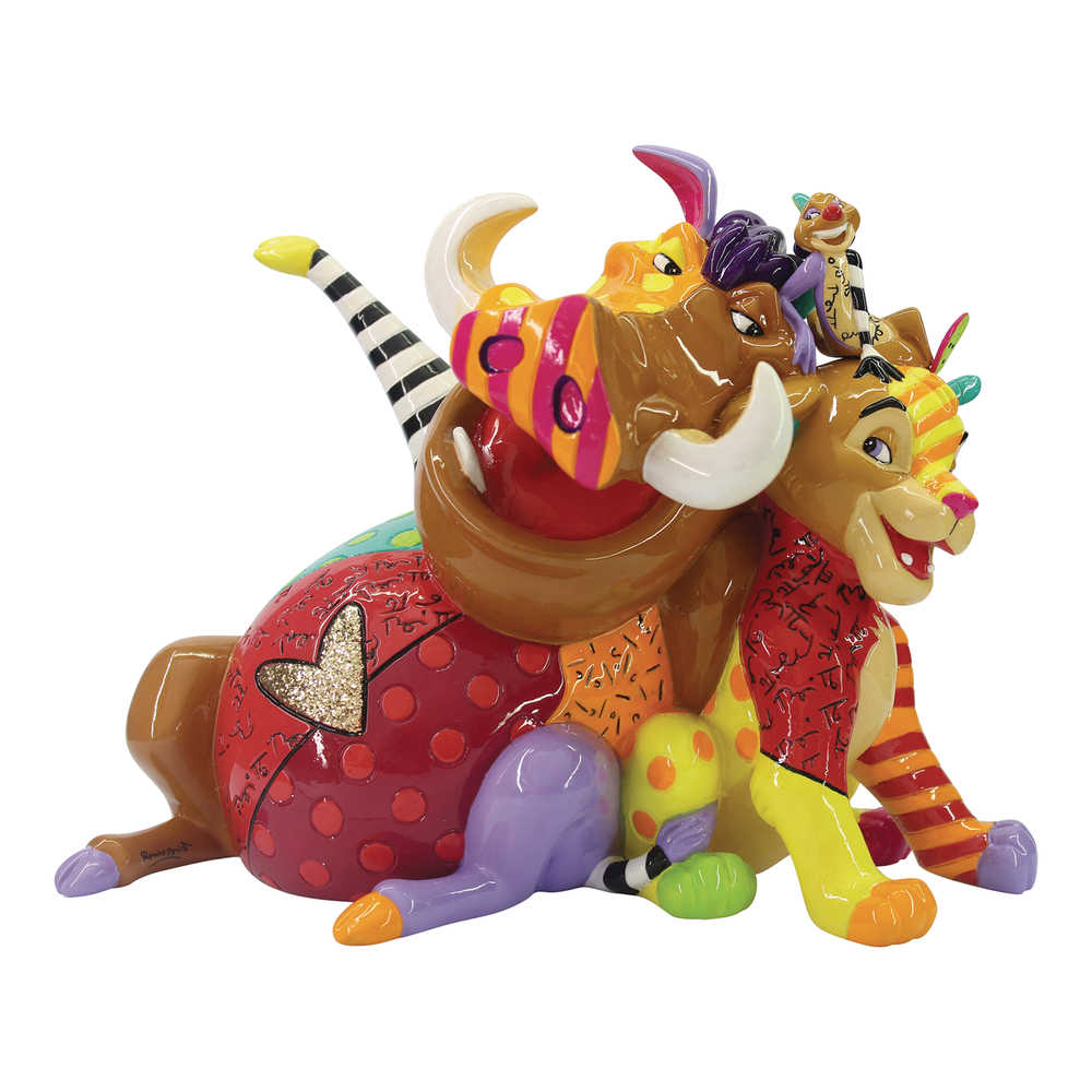 Disney Britto Lion King Group 5.8 In Figurine 