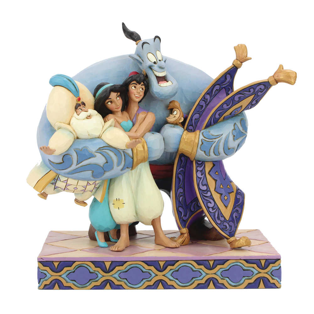 Disney Aladdin Group Hug 7.8 In Figurine 