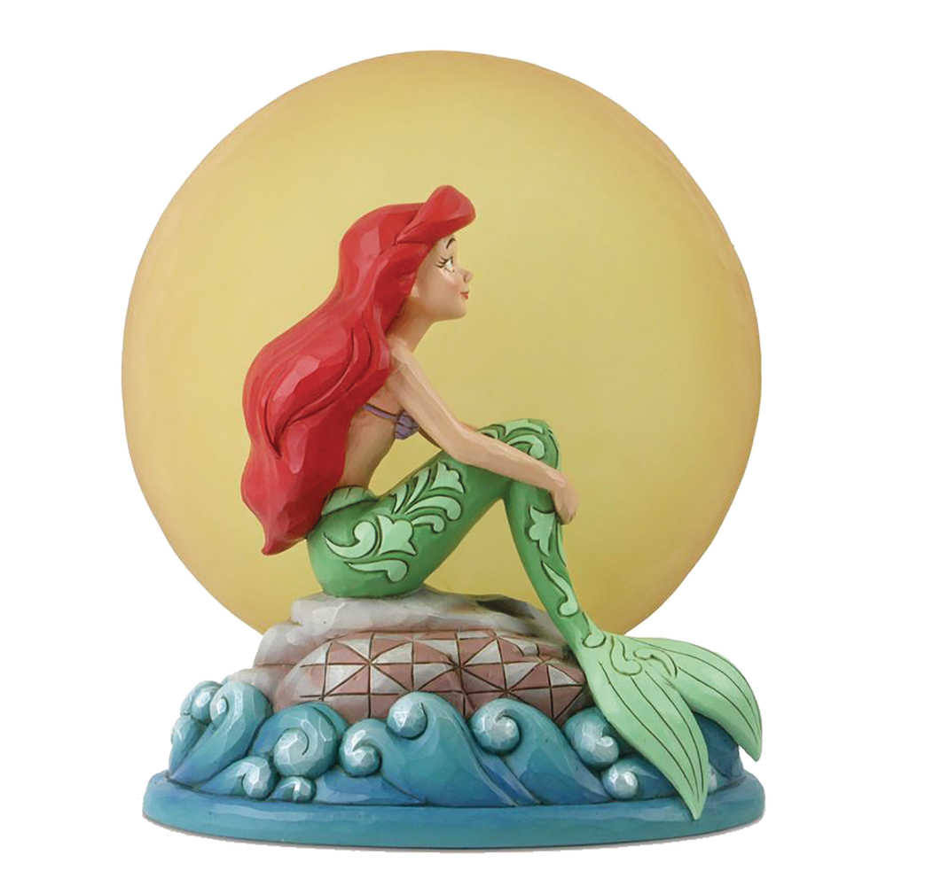 Dstra The Little Mermaid Ariel Sitting On Rock Figure 