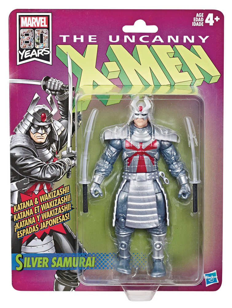 X-Men Legends Retro 6 In Silver Samurai Action Figure Case  