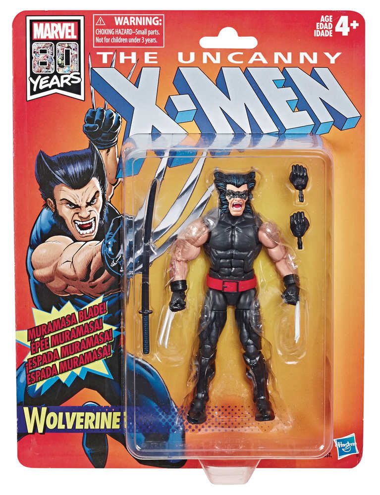 X-Men Legends Retro 6 In Wolverine Action Figure Case  