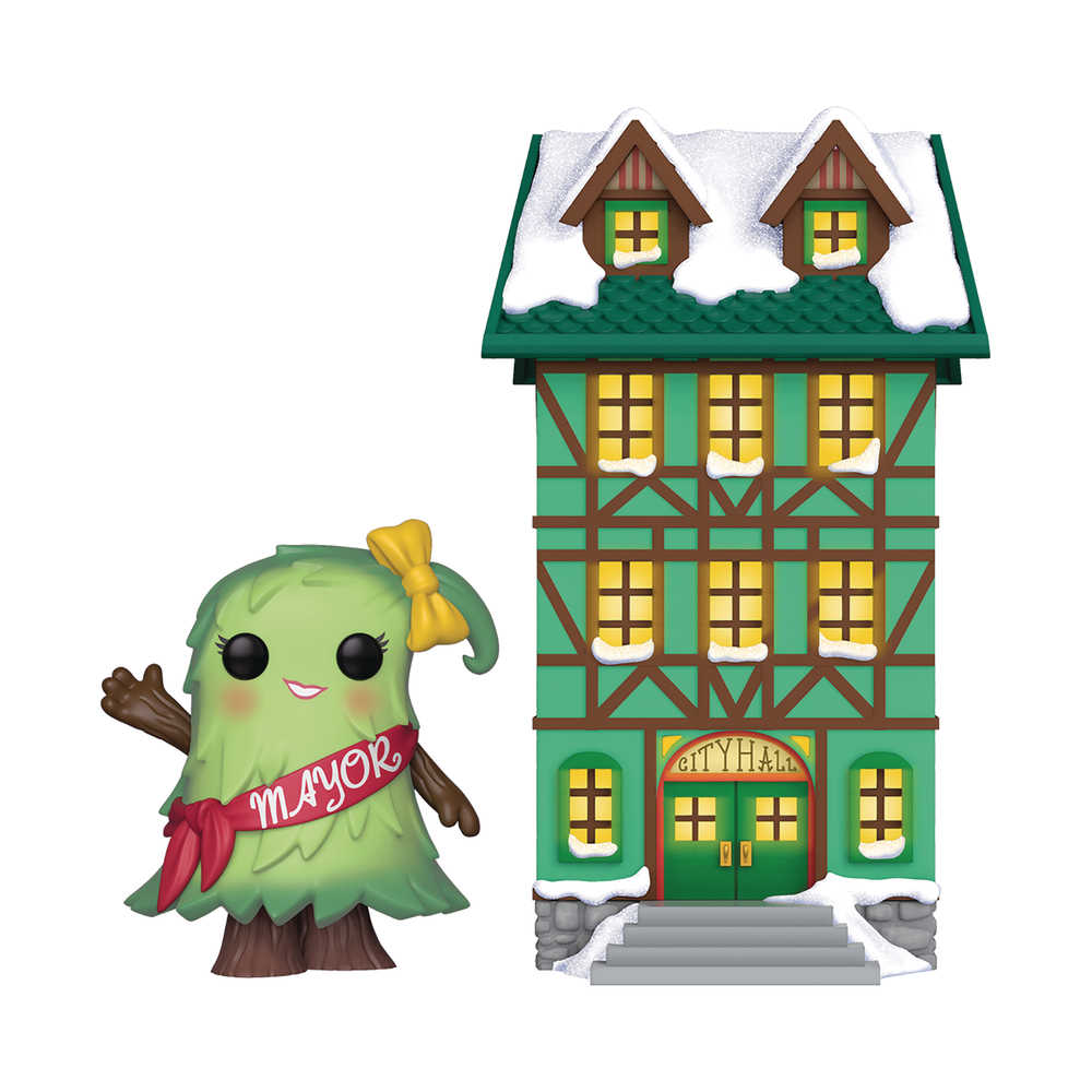 Pop Town Holiday Town Hall with Mayor Patty Noble Vinyl Figure 