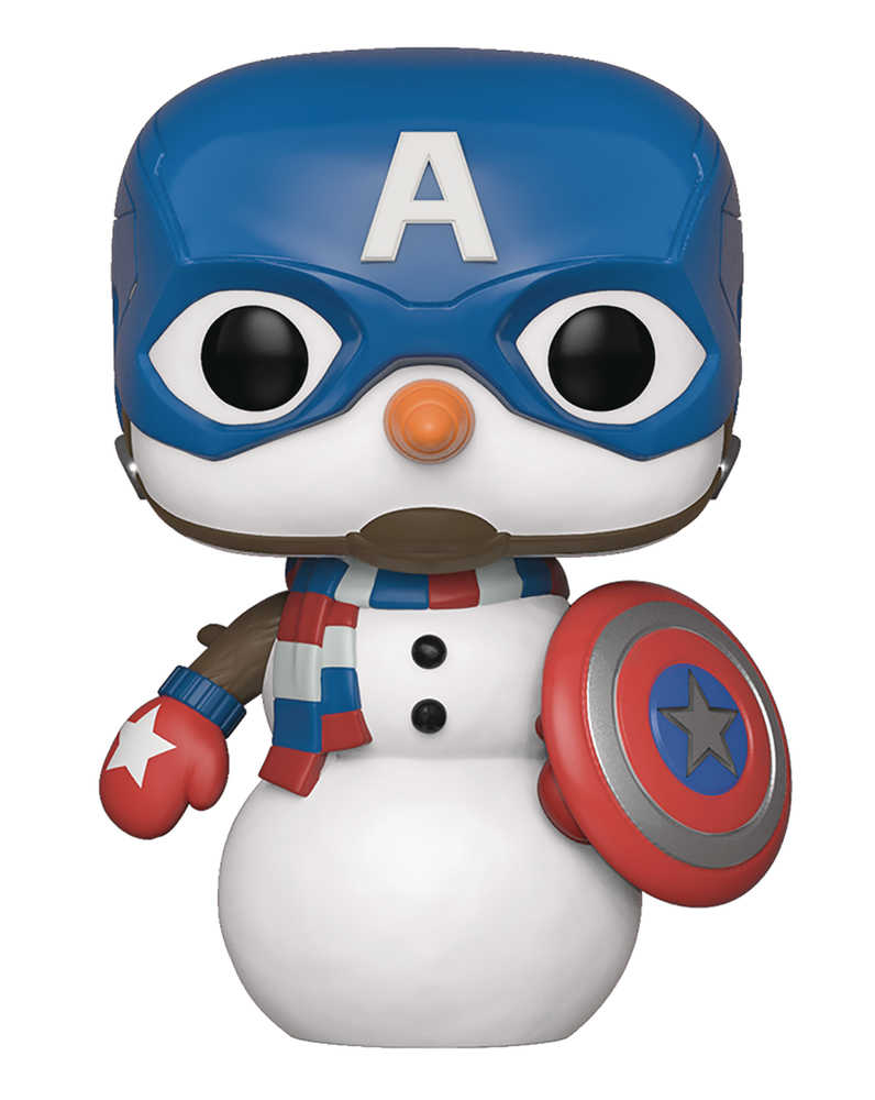 Pop Marvel Holiday Capt America Vinyl Figure 