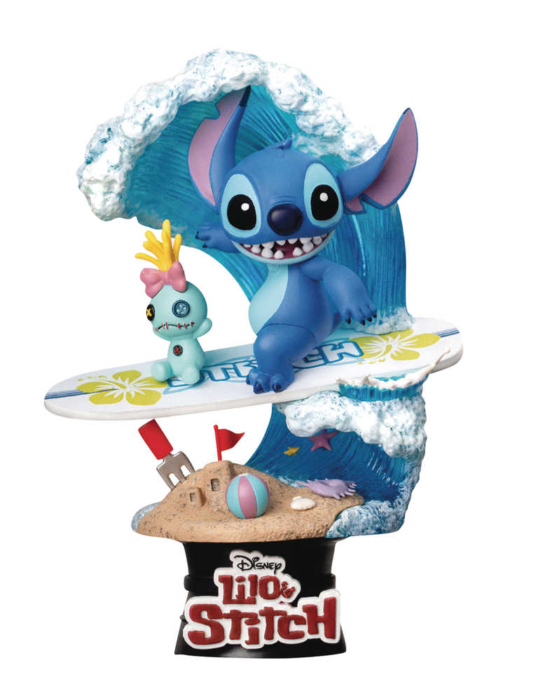 Lilo & Stitch Ds 030 Stitch Surf D Stage Ser Previews Exclusive 6 In Statue (