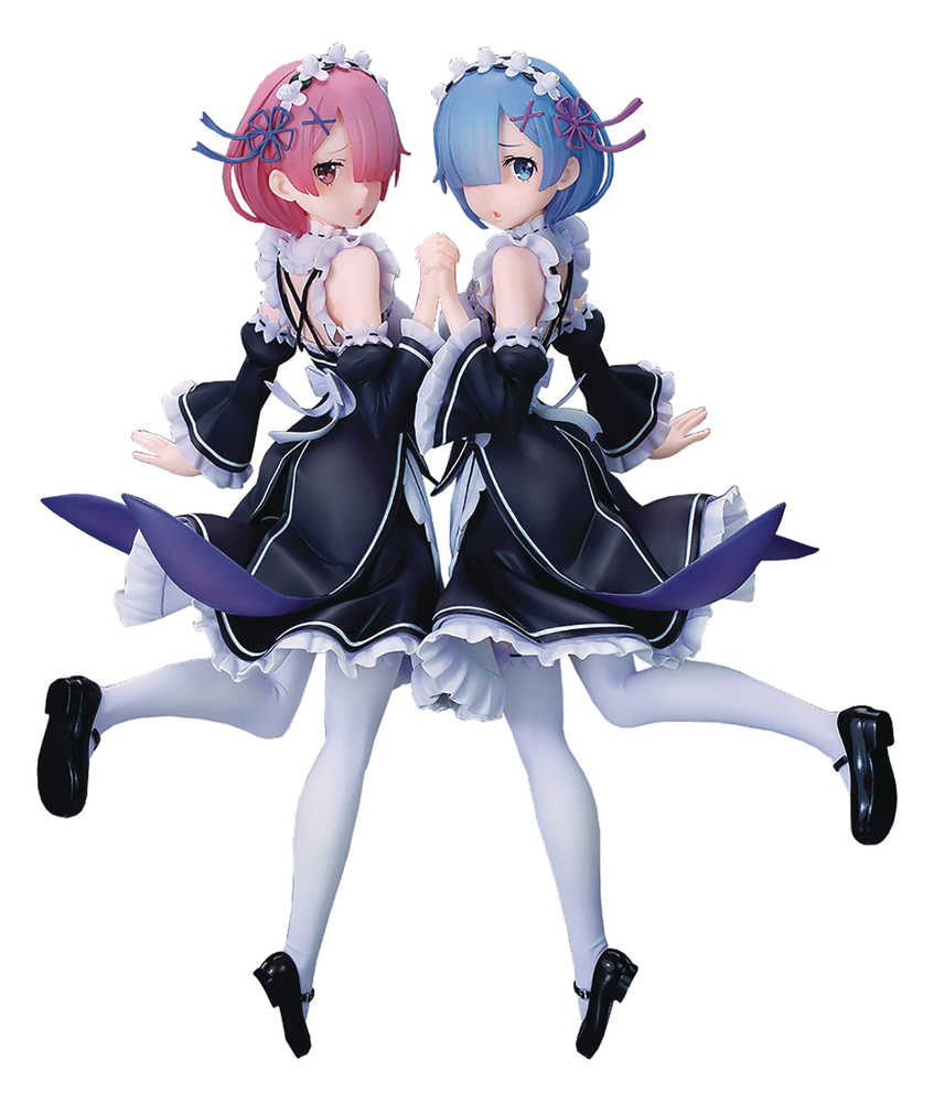 Re Zero Starting Life Rem & Ram 1/7 PVC Figure Twins Ver 