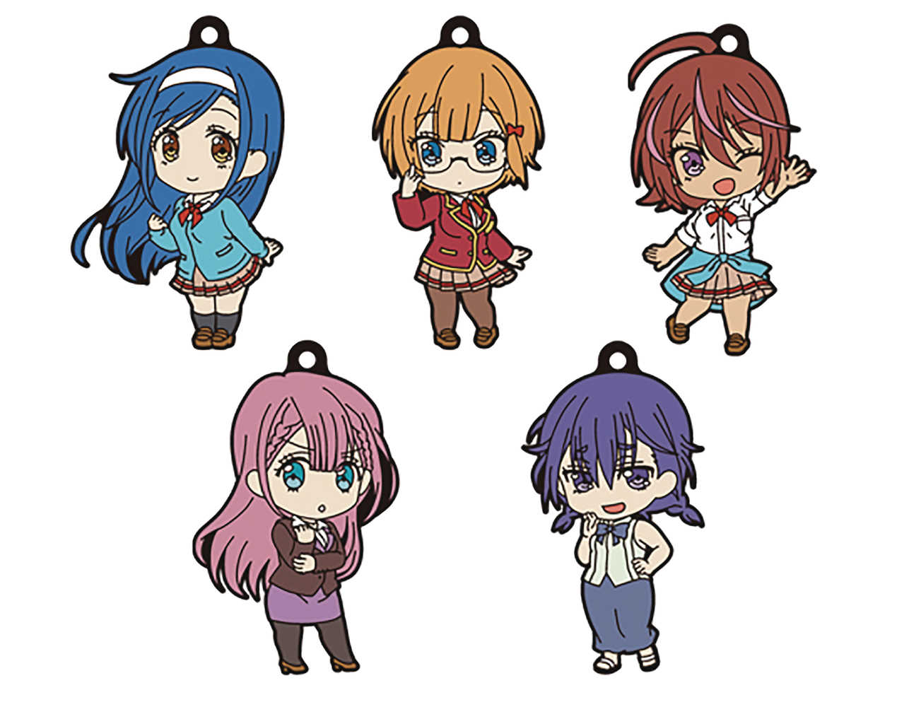 We Never Learn Bokuben Nendoroid Plus Keychain 5 Pc Blind Mystery Box Display (C