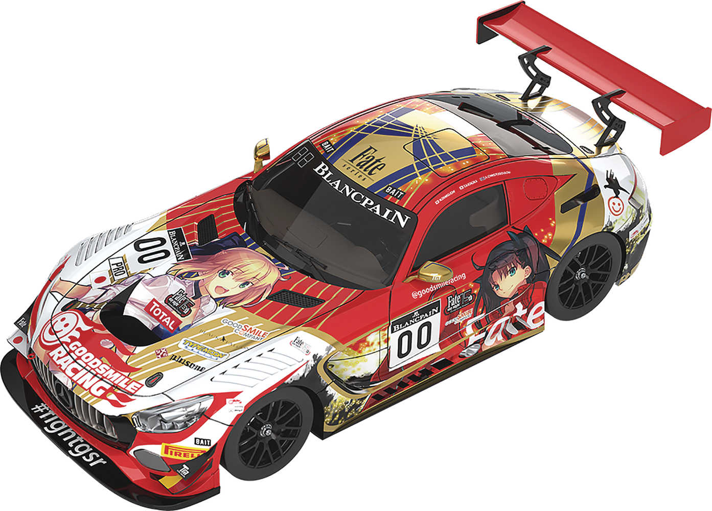 Type Moon Racing 1/43 Mini Car Amg 2019 Spa24 H Test Day Ver