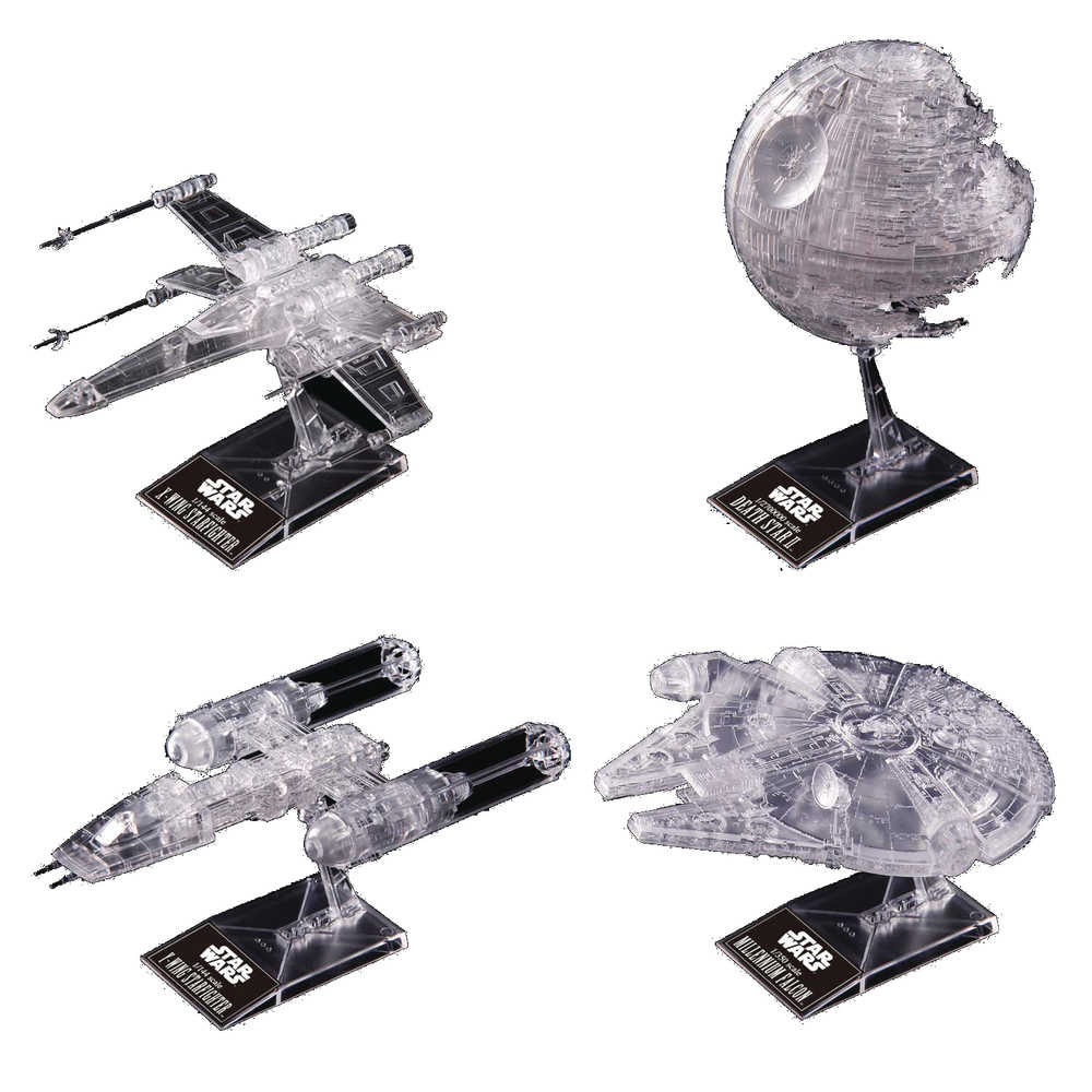 Star Wars Return Of The Jedi Clear Vehicle Bandai Spirits Model Set (