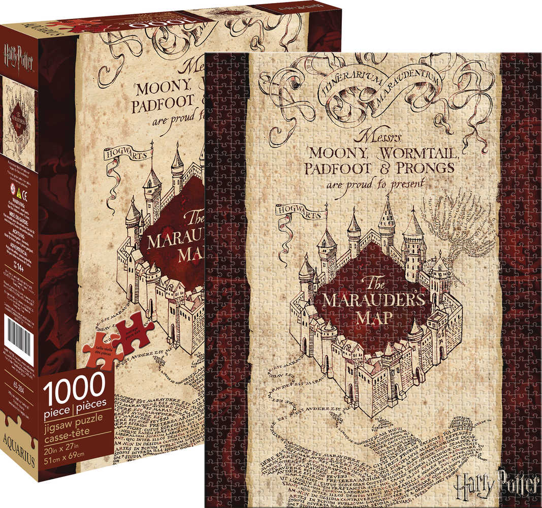 Harry Potter Marauders Map 1000 Pc Puzzle 
