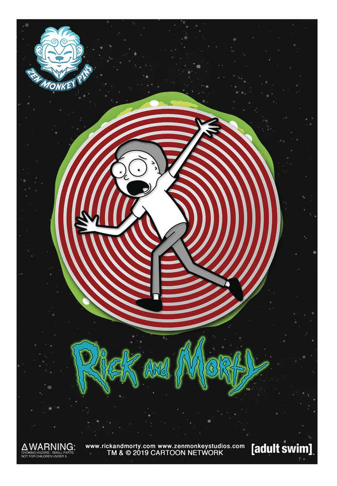 Rick And Morty Spinner Vortex Morty Pin 