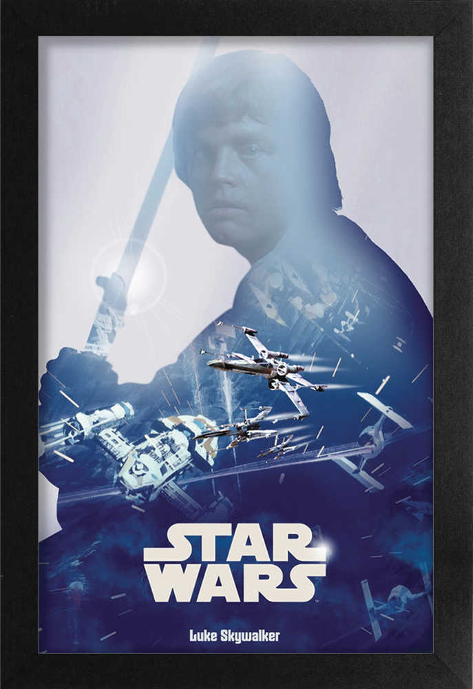 Star Wars Luke Skywalker 11 X17 In Framed Poster 