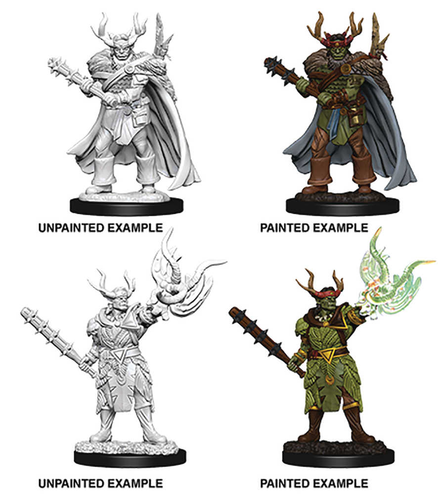 Pathfinder Battles Deep Cuts Male Half Orc Druid 