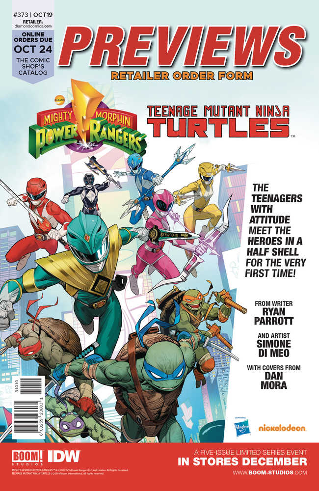 Previews #375 Dec 2019 Retailer Order Form Extras 