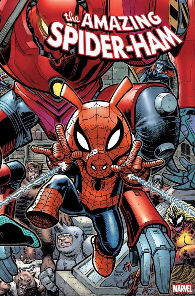 Spider Ham #1 (Of 5) Art Adams 8 Part Connecting Variant