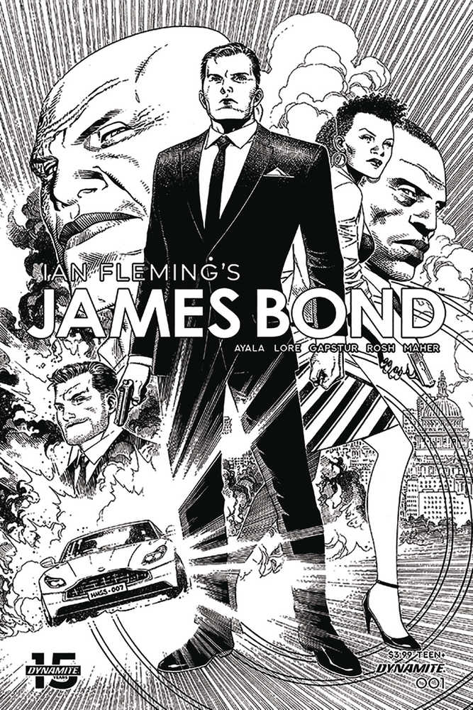 James Bond #1 10 Copy Cheung Black & White Variant Edition