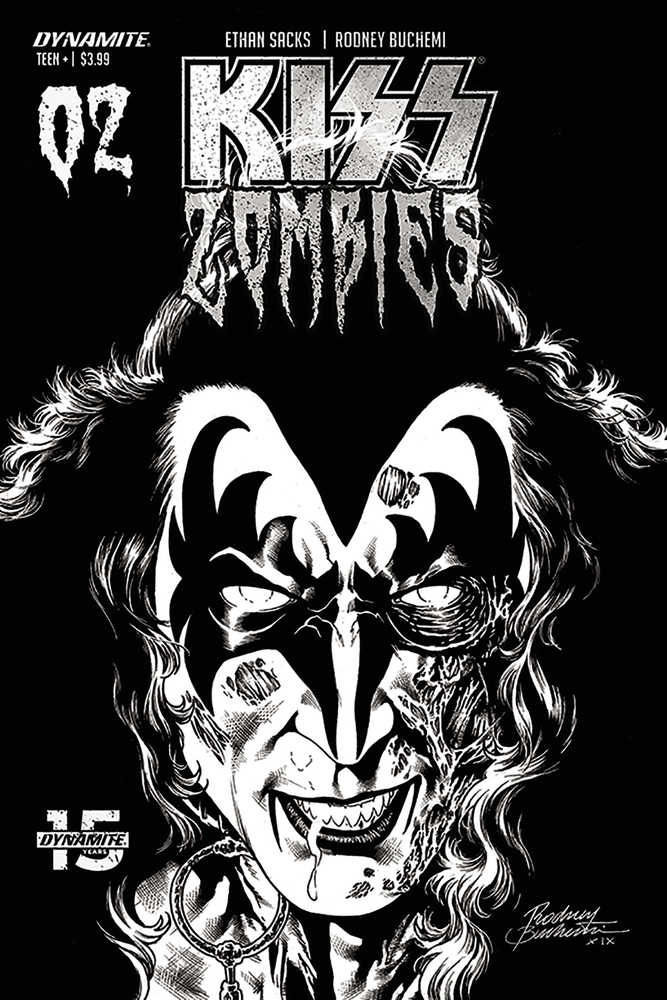 Kiss Zomibes #2 30 Copy Buchemi Black & White Variant Edition