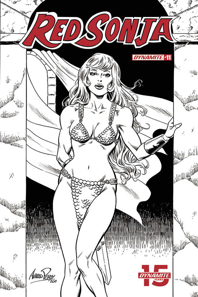 Red Sonja #11 50 Copy Pepoy Seduction Black & White Variant Edition