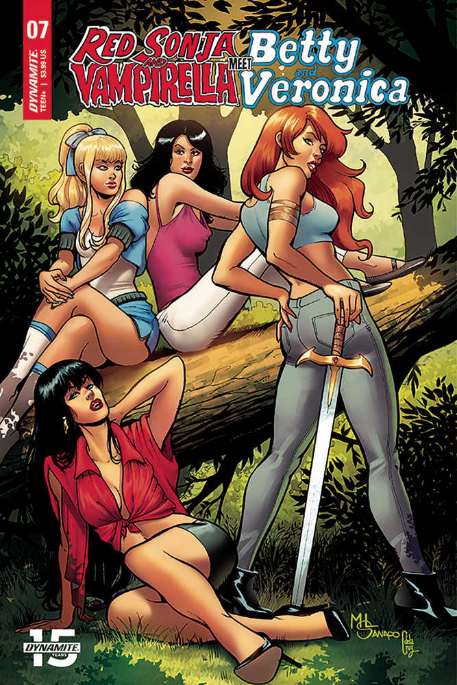 Red Sonja Vampirella Betty Veronica #7 Cover E Sanapo
