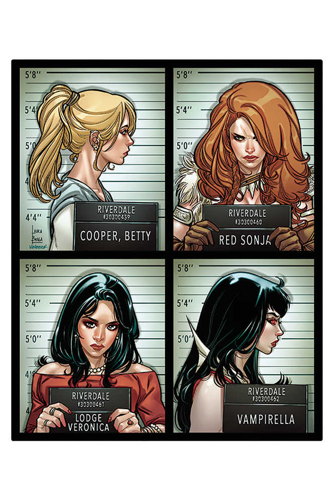 Red Sonja Vampirella Betty Veronica #7 Braga Limited Full Art Cover