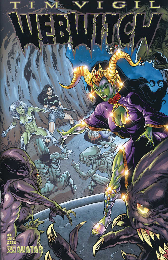 Tim Vigils Webwitch #3 Platinum Foil Variant