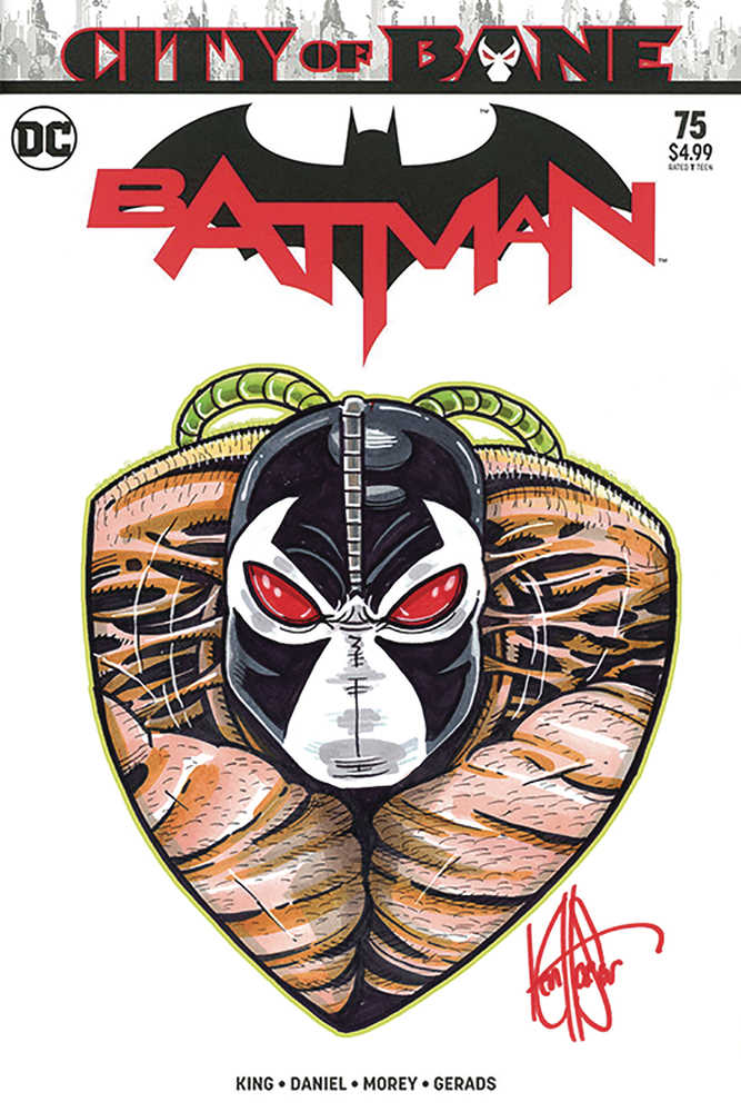 Df Batman #75 Signed Haeser Bane Sketch