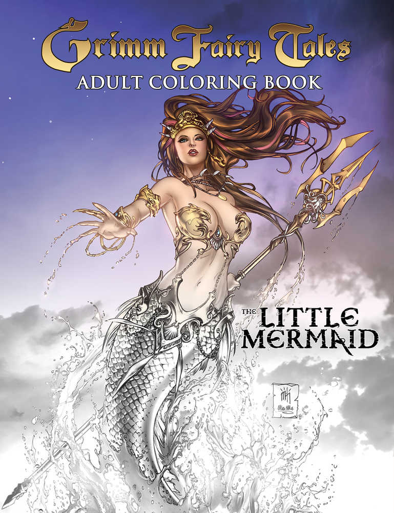 Grimm Fairy Tales Adult Coloring Book The Little Mermaid