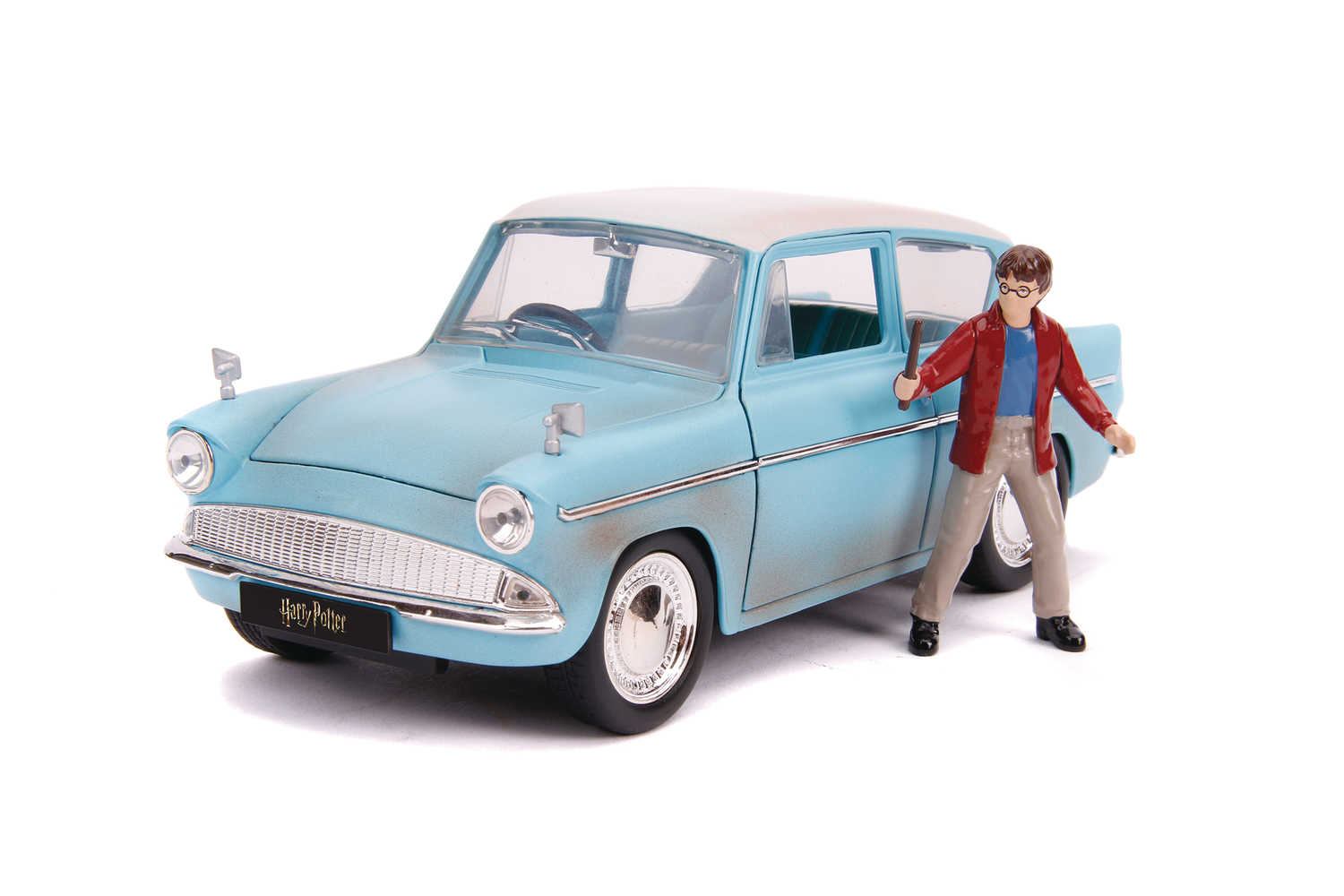 Harry Potter 1/24 Die Cast 1959 Ford Anglia & Harry Figure (