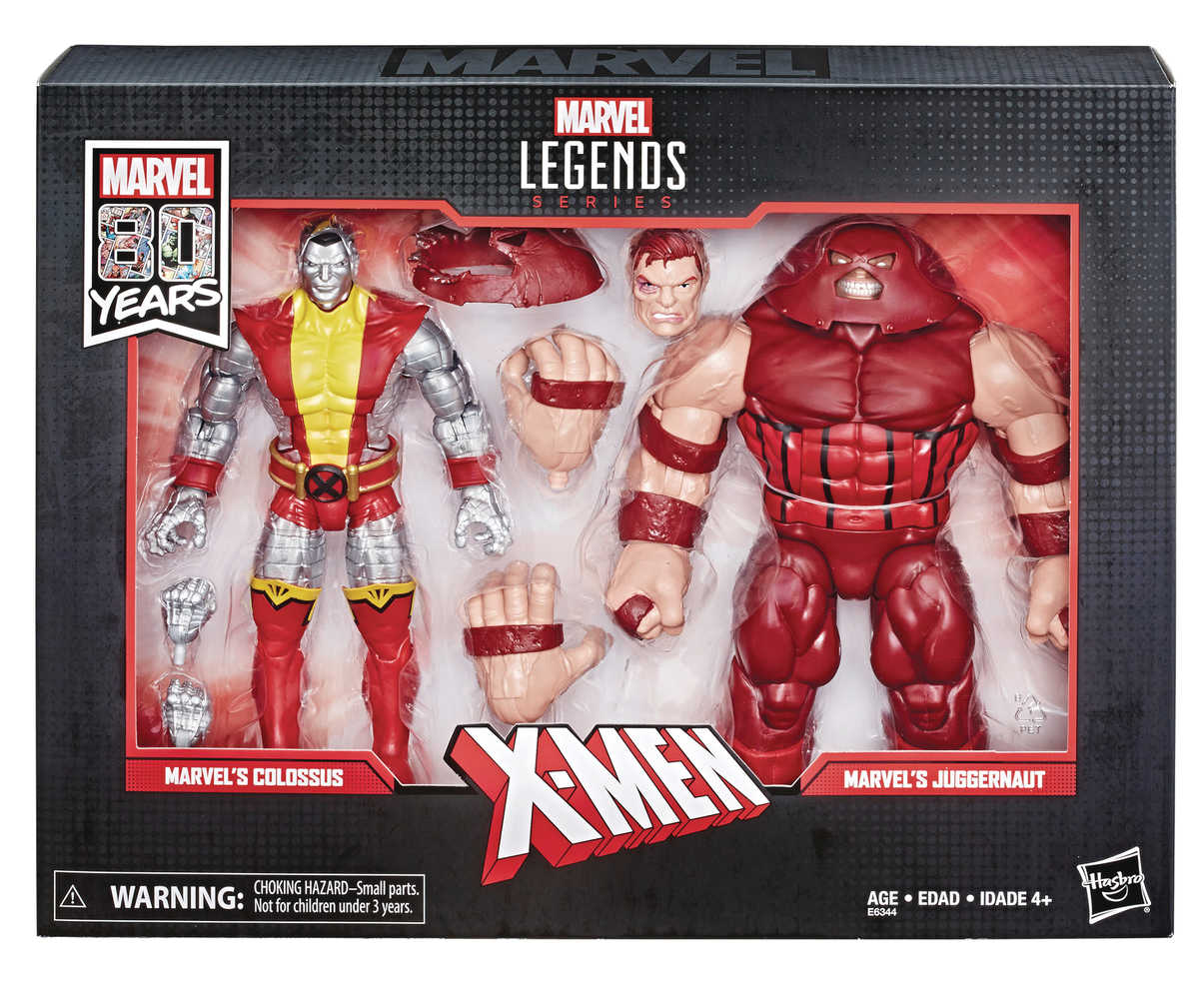Marvel Leg 80 Th Colossus & Juggernaut 6 In Action Figure Set Rerun 