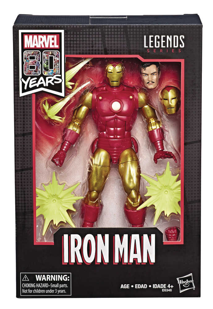 Marvel Legends 80 Th Ann Comic Iron Man 6 In Action Figure Set Case  (