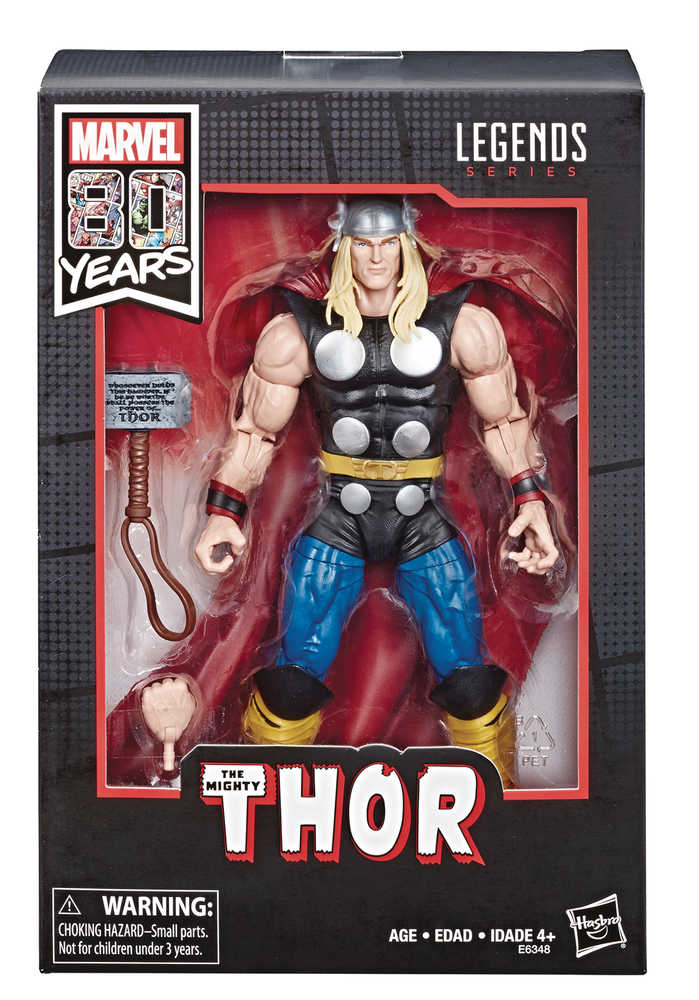 Marvel Legends 80 Th Ann Comic Thor 6 In Action Figure Set Case  