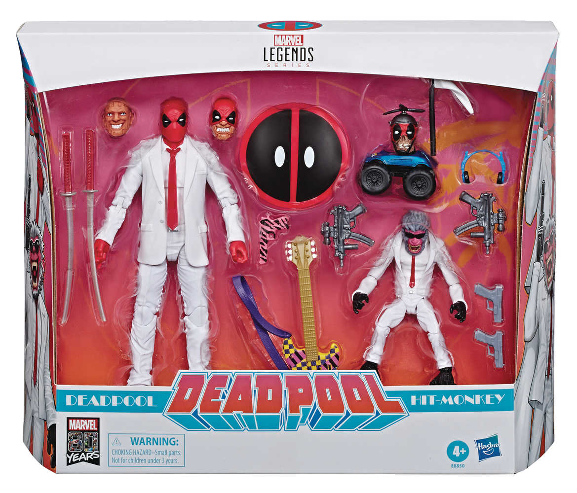 Marvel Legends Deadpool/Hit Monkey 6 In Action Figure Set Case  