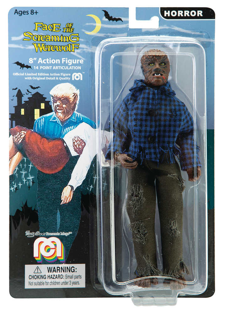 Mego Horror Wave 5 Face Of The Screaming Werewolf 8 In Action Figure 