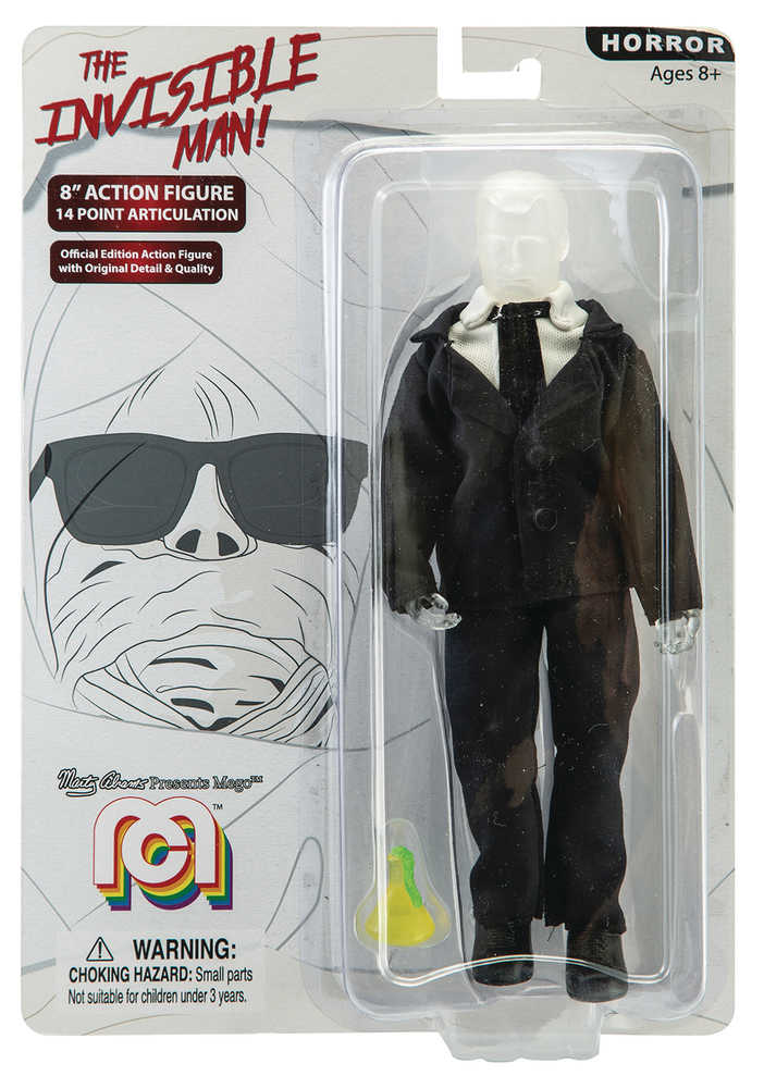 Mego Horror Wave 5 Invisible Man 8 In Action Figure 