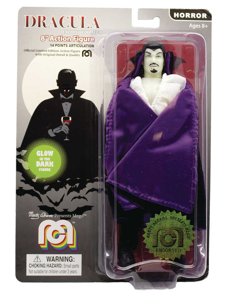 Mego Horror Wave 6 Dracula Purple Cape Gid 8 In Action Figure 