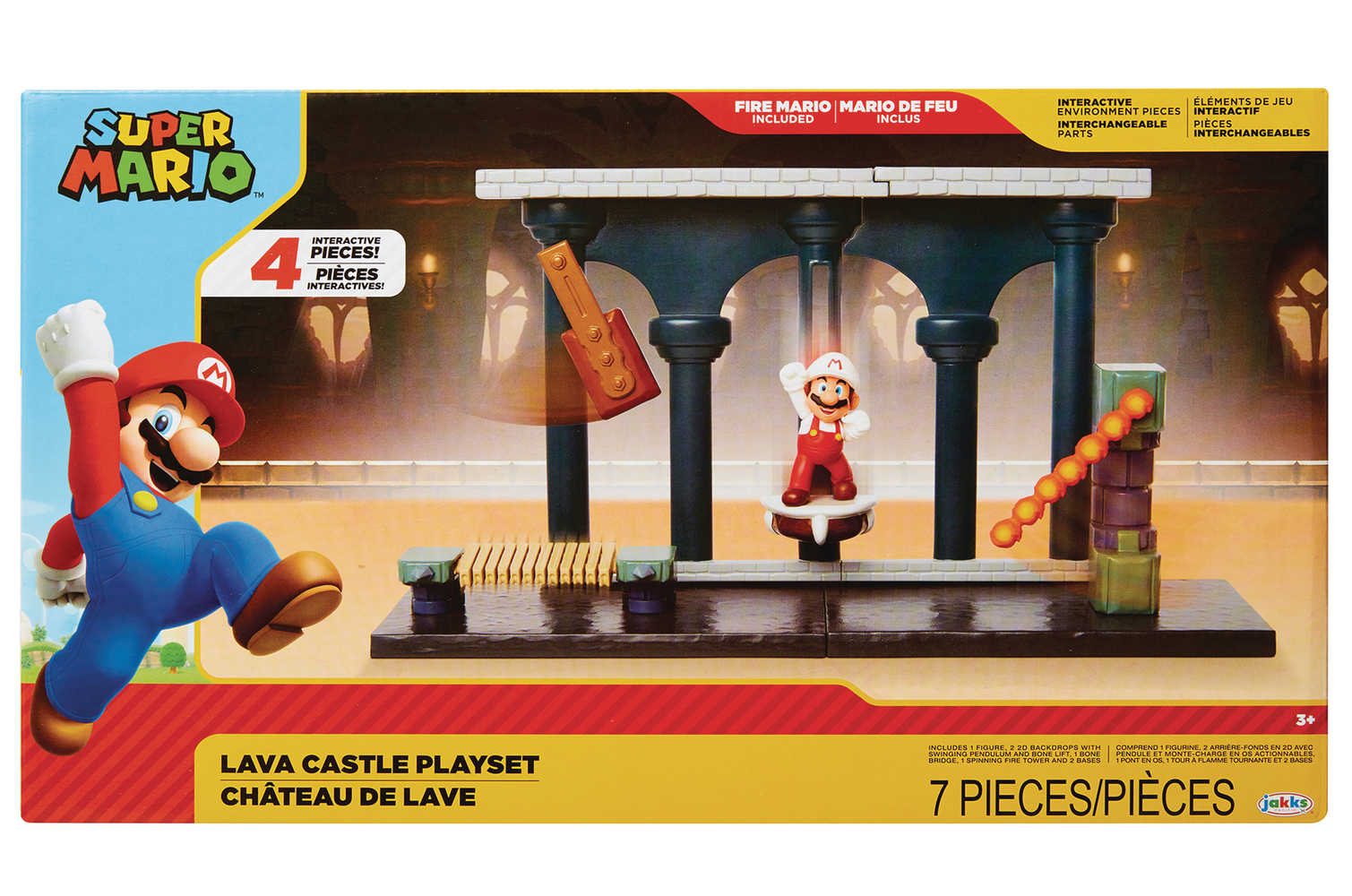 Nintendo 4 In Lava Castle Playset Case  