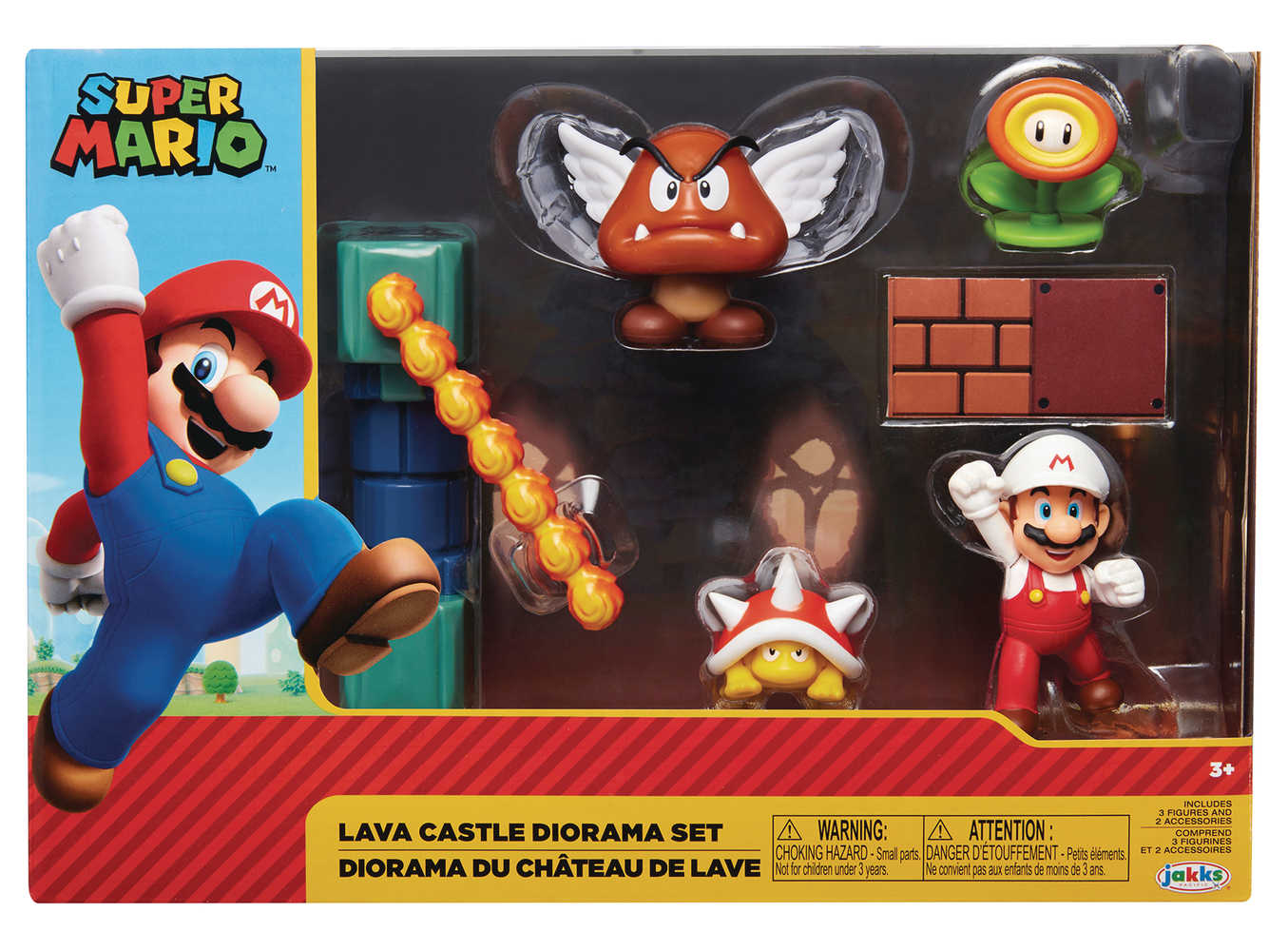 Nintendo 4 In Lava Castle Diorama Set Case  