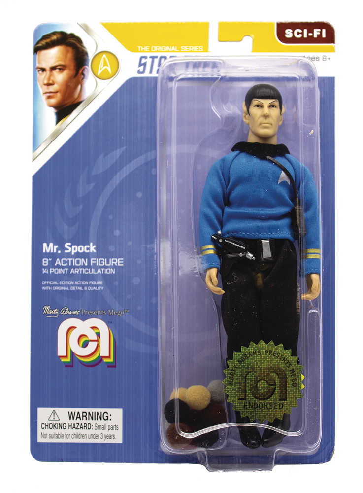Mego Sci Fi Wave 6 Star Trek Spock Trouble W/Tribbles 8 In Action Figure