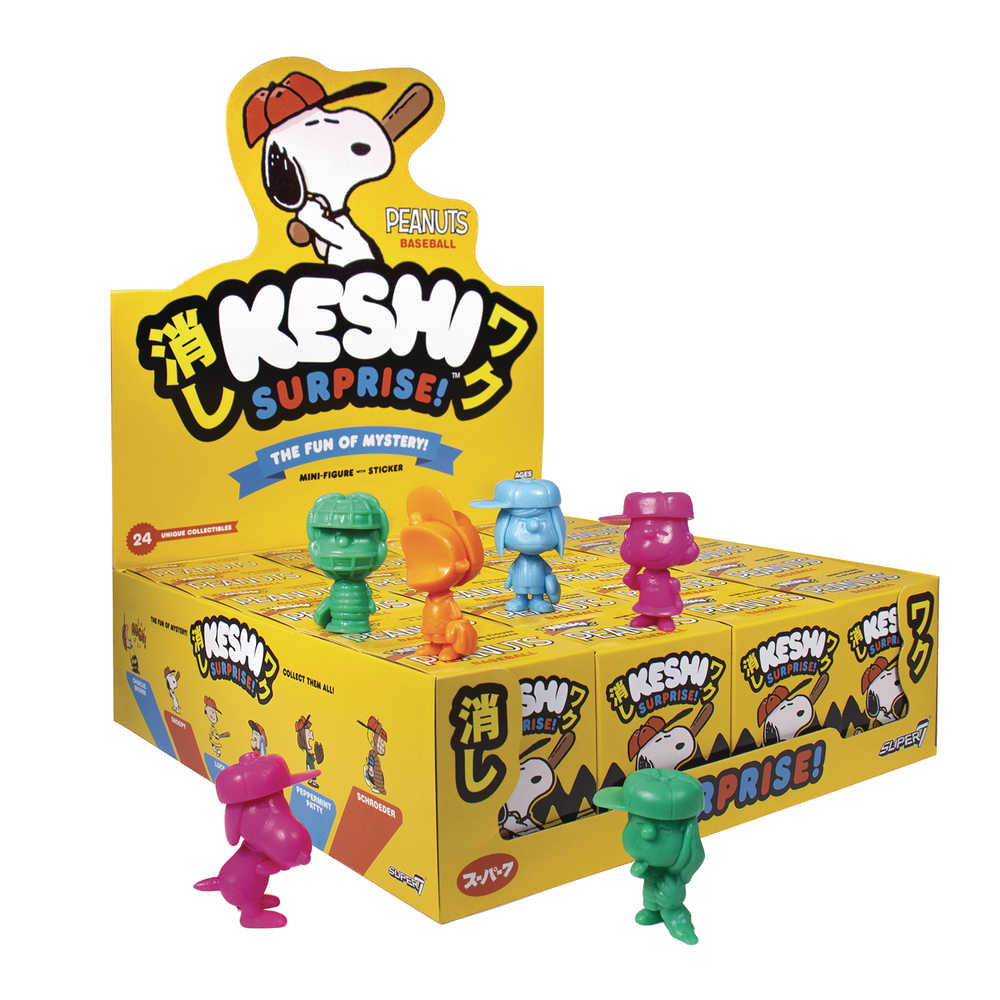 Peanuts Baseball Keshi Surprise Figure Bmb 24 Pc Display 