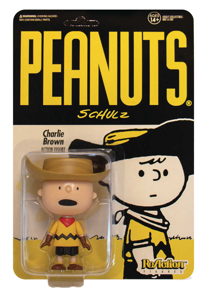 Peanuts Cowboy Charlie Brown Reaction Figure  