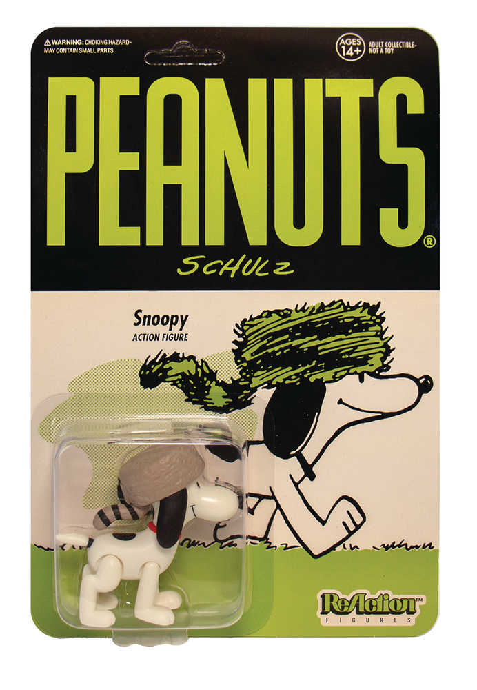 Peanuts Raccoon Hat Snoopy Reaction Figure  