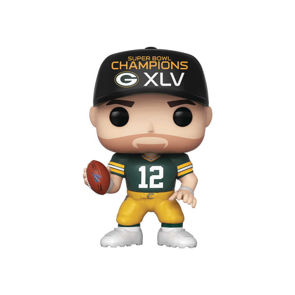 Pop Nfl Packers Aaron Rodgers Sb Champsions Xlv Vinyl Figure 